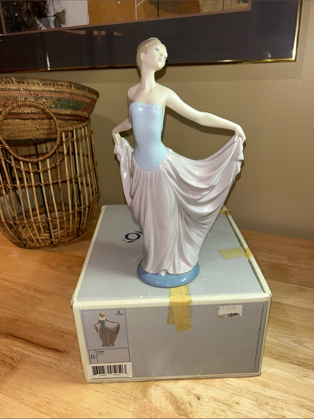 Lladro "The Dancer" Ballerina #5050 Retired With Box 12” Glossy Vintage 1990
